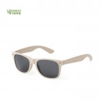 Gafas de sol de fibra de bambú con lentes negros de protección UV400
