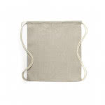 Mochila de cuerdas algodón reciclado 120 gr/m2 color natural