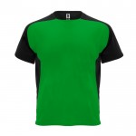 Camiseta técnica de poliéster con manga ranglán 140 g/m2 Roly Direct Bugatti color verde bosque segunda vista
