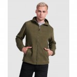Chaqueta polar de cuello alto con cremallera 300 g/m2 Roly Direct Artic color blanco sexta vista de uso