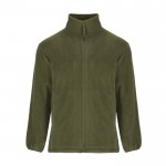 Chaqueta polar de cuello alto con cremallera 300 g/m2 Roly Direct Artic color verde oliva segunda vista