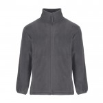 Chaqueta polar de cuello alto con cremallera 300 g/m2 Roly Direct Artic color gris topo segunda vista