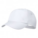 Gorra RPET con logotipo color blanco