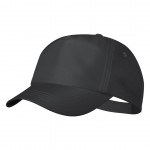 Gorra RPET con logotipo color negro