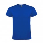 Camiseta de manga corta tubular en algodón 150 g/m2 Roly Direct Atomic color azul real segunda vista