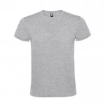 Camiseta de manga corta tubular en algodón 150 g/m2 Roly Direct Atomic color gris claro segunda vista