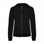Sudadera para mujer de algodón y poliéster 280 g/m2 Roly Direct Veleta color negro segunda vista