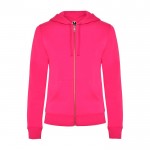 Sudadera para mujer de algodón y poliéster 280 g/m2 Roly Direct Veleta color rosa segunda vista