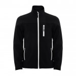 Chaqueta softshell con elastano y cremallera 300 g/m2 Roly Direct Antartida color negro segunda vista