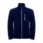 Chaqueta softshell con elastano y cremallera 300 g/m2 Roly Direct Antartida color azul marino segunda vista