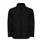 Chaqueta softshell con elastano de 2 capas 300 g/m2 Roly Direct Nebraska color negro segunda vista