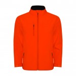 Chaqueta softshell con elastano de 2 capas 300 g/m2 Roly Direct Nebraska color naranja oscuro segunda vista