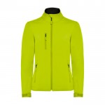 Chaqueta softshell con elastano para mujer 300 g/m2 Roly Direct Nebraska color verde lima segunda vista