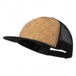 Gorra personalizada con panel de corcho color negro
