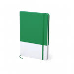 Cuaderno personalizable A5 con diseño bicolor color verde