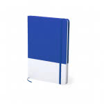 Cuaderno personalizable A5 con diseño bicolor color azul