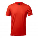 Camisetas sublimadas 135 g/m2 transpirables color rojo