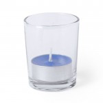 Vela con distintos aromas color azul