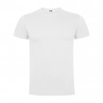 Camiseta de manga corta en algodón 165 g/m2 Roly Direct Dogo Premium color blanco segunda vista