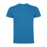 Camiseta de manga corta en algodón 165 g/m2 Roly Direct Dogo Premium color azul cian segunda vista