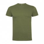 Camiseta de manga corta en algodón 165 g/m2 Roly Direct Dogo Premium color verde militar segunda vista
