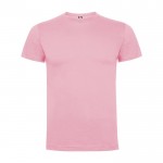 Camiseta de manga corta en algodón 165 g/m2 Roly Direct Dogo Premium color rosa claro segunda vista