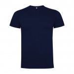 Camiseta de manga corta en algodón 165 g/m2 Roly Direct Dogo Premium color azul marino segunda vista