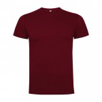 Camiseta de manga corta en algodón 165 g/m2 Roly Direct Dogo Premium color granate segunda vista