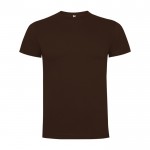Camiseta de manga corta en algodón 165 g/m2 Roly Direct Dogo Premium color marrón oscuro segunda vista