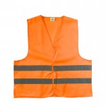 Chaleco de alta visibilidad en poliéster talla M color naranja