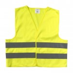 Chaleco de niños para alta visibilidad color amarillo segunda vista