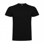 Camiseta de manga corta en algodón peinado 180 g/m2 Roly Direct Braco color negro segunda vista