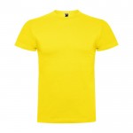 Camiseta de manga corta en algodón peinado 180 g/m2 Roly Direct Braco color amarillo segunda vista