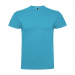 Camiseta de manga corta en algodón peinado 180 g/m2 Roly Direct Braco color turquesa segunda vista