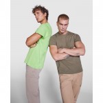 Camiseta de manga corta en algodón peinado 180 g/m2 Roly Direct Braco color blanco tercera vista de uso