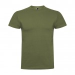 Camiseta de manga corta en algodón peinado 180 g/m2 Roly Direct Braco color verde militar segunda vista