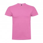 Camiseta de manga corta en algodón peinado 180 g/m2 Roly Direct Braco color rosa pastel segunda vista