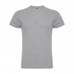 Camiseta de manga corta en algodón peinado 180 g/m2 Roly Direct Braco color gris claro segunda vista