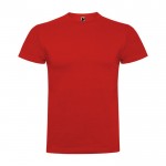 Camiseta de manga corta en algodón peinado 180 g/m2 Roly Direct Braco color rojo segunda vista