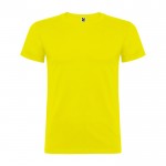 Camiseta de manga corta en algodón de punto liso 155 g/m2 Roly Direct Beagle color amarillo segunda vista