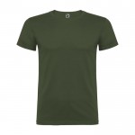 Camiseta de manga corta en algodón de punto liso 155 g/m2 Roly Direct Beagle color verde oscuro segunda vista