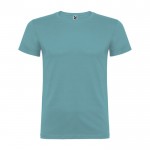 Camiseta de manga corta en algodón de punto liso 155 g/m2 Roly Direct Beagle color azul pastel segunda vista