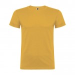 Camiseta de manga corta en algodón de punto liso 155 g/m2 Roly Direct Beagle color amarillo oscuro segunda vista