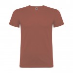 Camiseta de manga corta en algodón de punto liso 155 g/m2 Roly Direct Beagle color marrón anaranjado segunda vista
