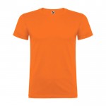 Camiseta de manga corta en algodón de punto liso 155 g/m2 Roly Direct Beagle color naranja segunda vista