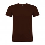 Camiseta de manga corta en algodón de punto liso 155 g/m2 Roly Direct Beagle color marrón oscuro segunda vista