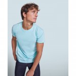 Camiseta de manga corta en algodón de punto liso 155 g/m2 Roly Direct Beagle color verde menta sexta vista de uso