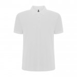 Polo de manga corta en punto piqué 220 g/m2 Roly Direct Pegaso Premium color blanco segunda vista