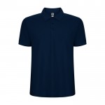 Polo de manga corta en punto piqué 220 g/m2 Roly Direct Pegaso Premium color azul marino segunda vista