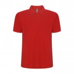 Polo de manga corta en punto piqué 220 g/m2 Roly Direct Pegaso Premium color rojo segunda vista